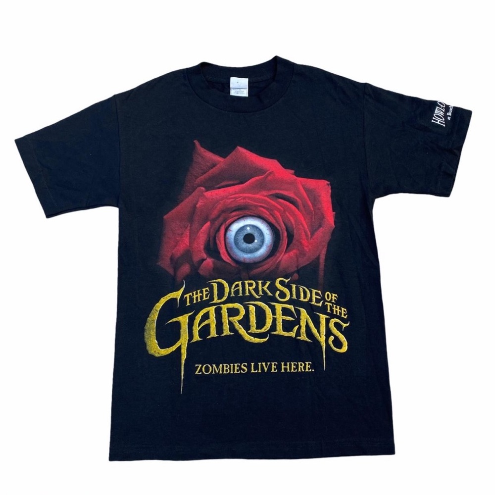 Vintage Howl O Scream The Dark Side of The Gardens Tshirt Bush Gardens NWOT